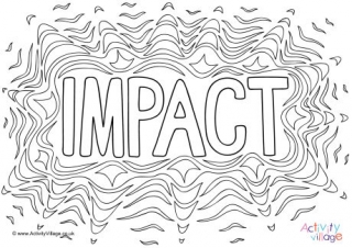 Impact Colouring Page