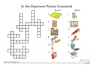 In the Classroom Picture Crossword