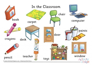In the Classroom Word Mat