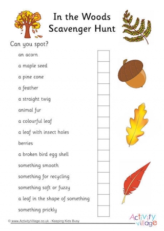 Night Time Scavenger Hunt
