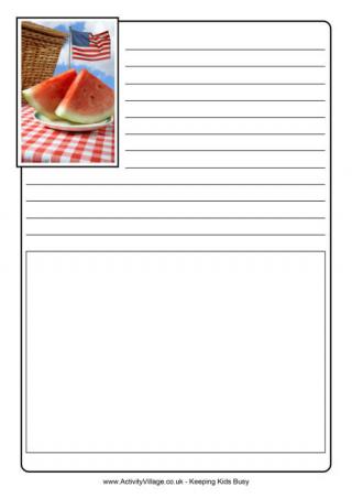 Independence Day Picnic Notebooking Pages