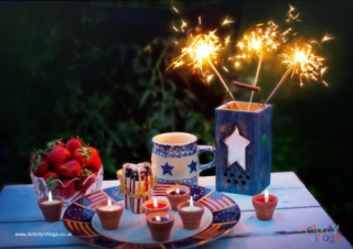 Independence Day Sparklers Poster