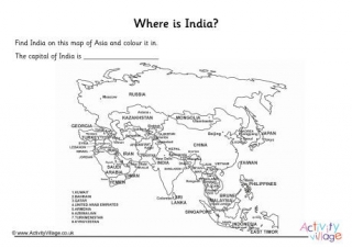 India Location Worksheet