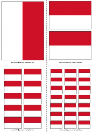 Indonesia Flag Printable