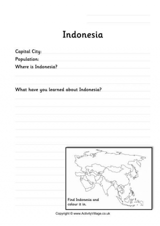 Indonesia Worksheet