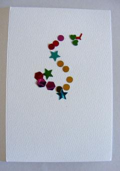 Initial Christmas Card