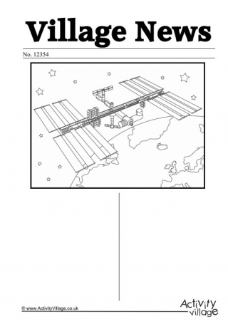 International Space Station Notebooking Page