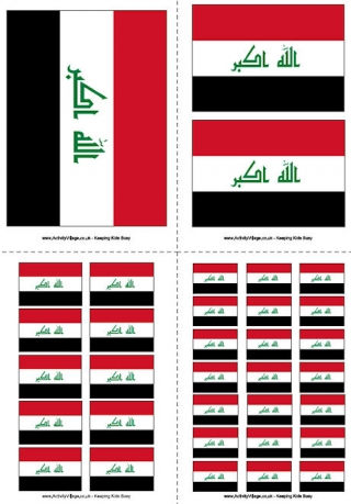 Iraq Flag Printable