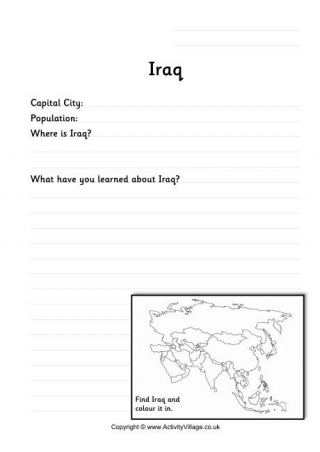 Iraq Worksheet