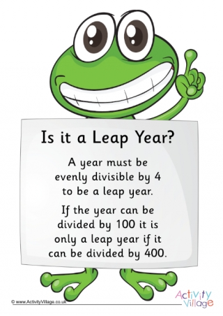 Is it a Leap Year Poster