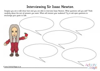 Isaac Newton Interview Worksheet