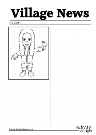Isaac Newton Newspaper Writing Prompt