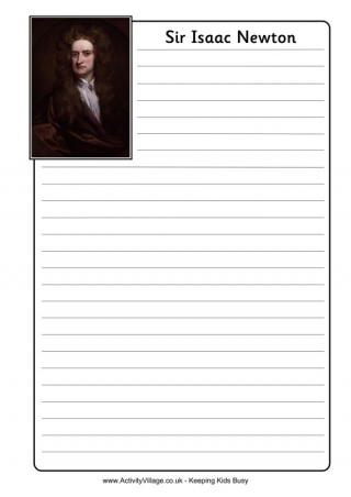 Isaac Newton Notebooking Page