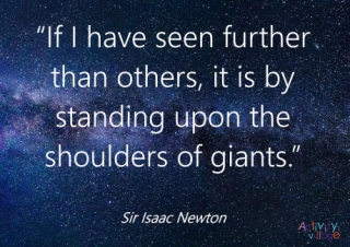Isaac Newton Quote Poster