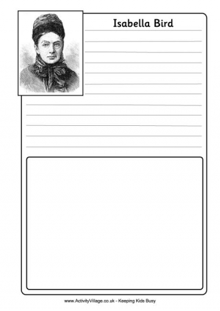 Isabella Bird Notebooking Page