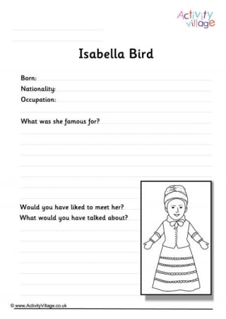Isabella Bird Worksheet