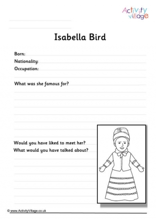 Isabella Bird Worksheet