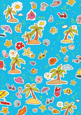 Island Scrapbook Paper