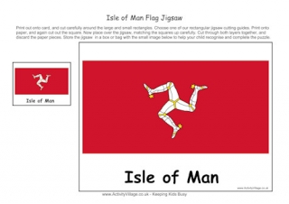 Isle of Man Flag Jigsaw