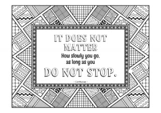 It Does Not Matter Colouring Page