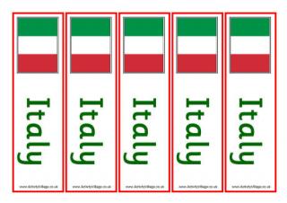 Italy Bookmarks