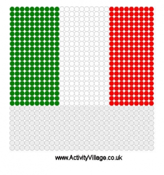 Italy Flag Fuse Bead Pattern