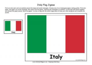 Italy Flag Jigsaw