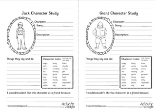 Jack And The Beanstalk Character Studies