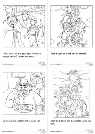 Jack and the Beanstalk Colouring Pages