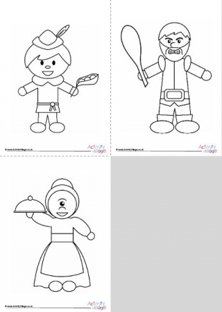 Jack and the Beanstalk Colouring Pages - Younger