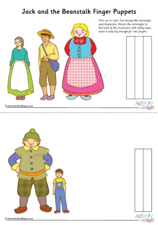 Jack And The Beanstalk Finger Puppets