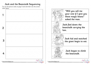 Jack And The Beanstalk Sequencing Worksheet 1