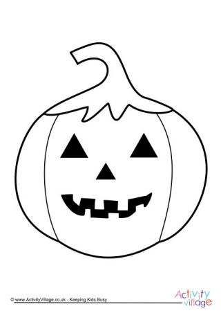 Jack O' Lantern Colouring Page 2