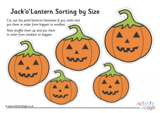 Jack O Lantern Size Sorting