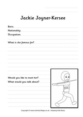 Jackie Joyner-Kersee Worksheet