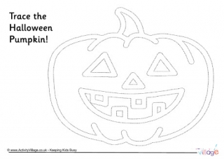 Jack o' Lantern Tracing Page 3