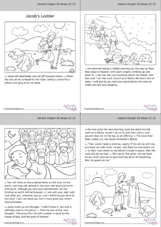 Jacob's Ladder Story and Colouring Book