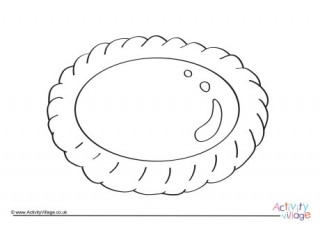 Jam Tart Colouring Page