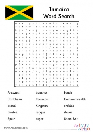 Jamaica Word Search