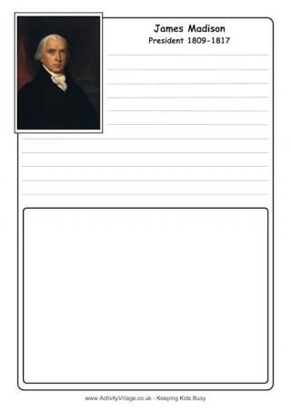 James Madison Notebooking Page