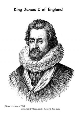 James I Colouring Page