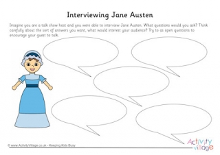 Jane Austen Interview Worksheet