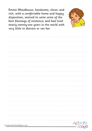 Jane Austen Story Starter - Emma