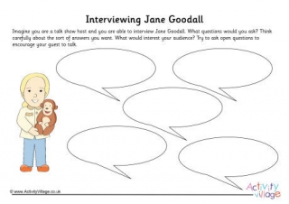 Jane Goodall Interview Worksheet