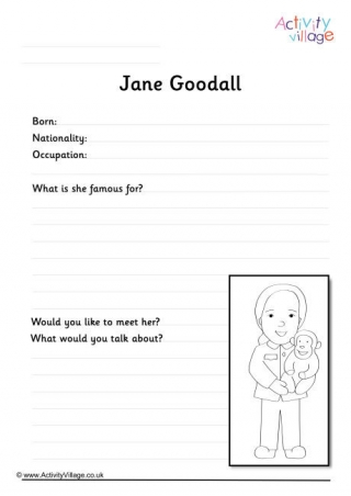 Jane Goodall Worksheet