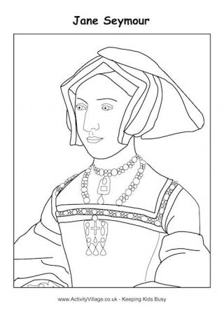 Jane Seymour Colouring Page