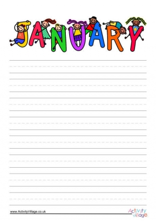 January Writing Paper