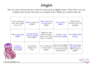Jellyfish Project Activity Ideas