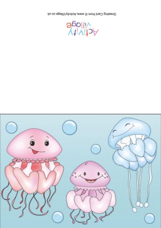 Jellyfish Scene Card