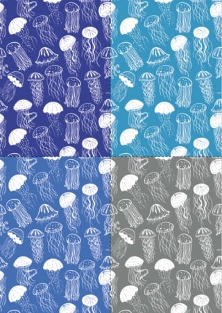 Jellyfish Scrapbook Paper